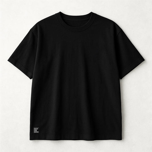 FORTUNE FAVORS THE FOCUSED – OVERSIZED TEE (BLACK | 180 GSM)