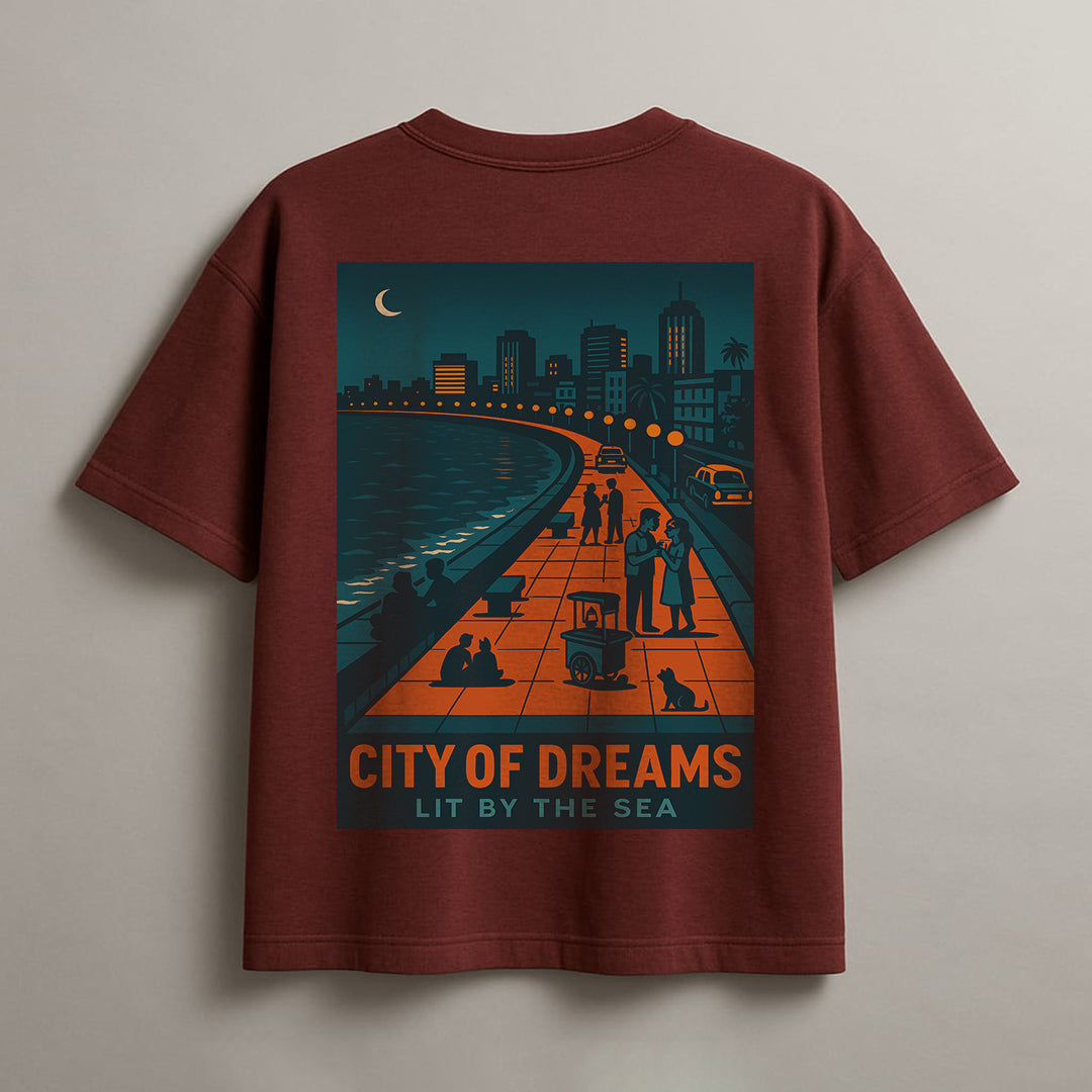 City of Dreams Oversized T-Shirt – Chocolate Brown