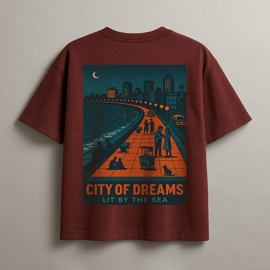 City of Dreams Oversized T-Shirt – Chocolate Brown