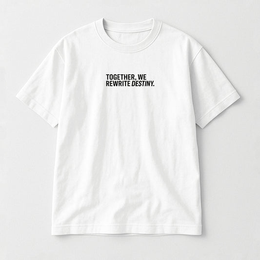 Rewrite Destiny" Anime Graphic Tee – White Edition