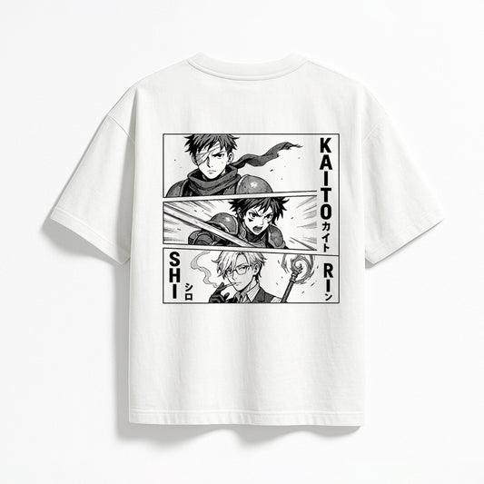 Rewrite Destiny" Anime Graphic Tee – White Edition