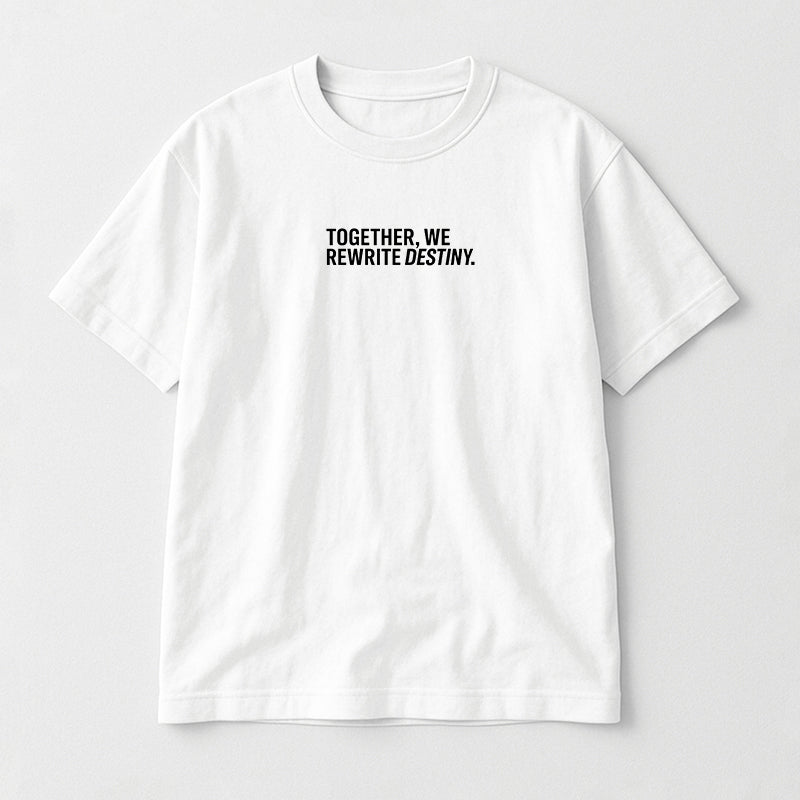 Rewrite Destiny" Anime Graphic Tee – White Edition